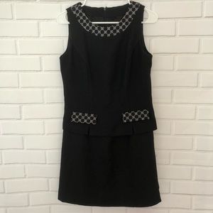 Donna Ricco black and white sleeveless Dress